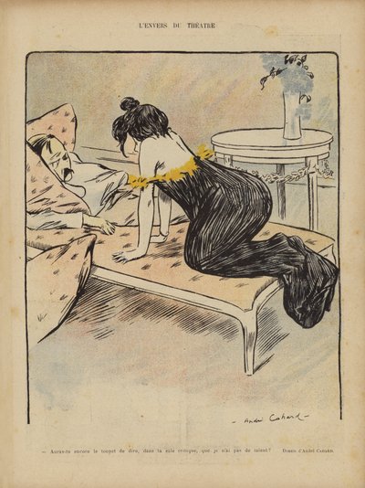 Le Rire için İllüstrasyon by Andre Philippe Adolphe Cahard