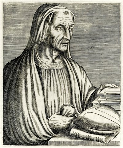 Gregory of Tours ?Gerçek Portreler?? André Thévet tarafından 1594