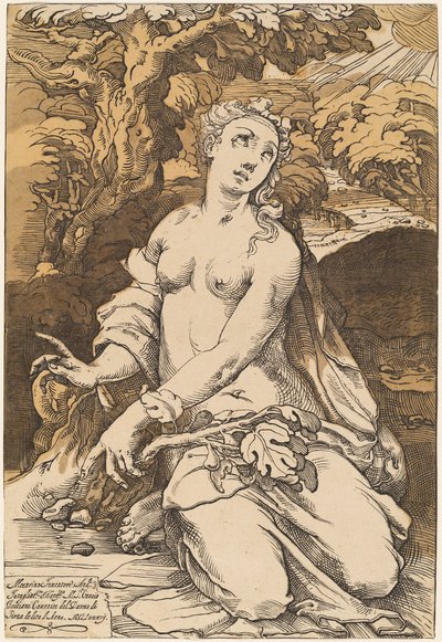 Havva, 1587. by Andrea Andreani