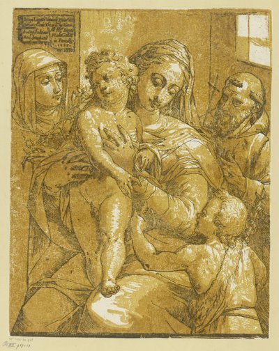 İsa Çocuk ile Meryem by Andrea Andreani
