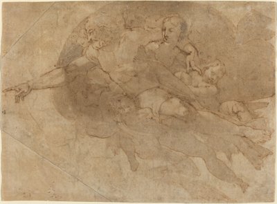 Tanrı, Glory'deki Baba by Andrea Boscoli after Michelangelo
