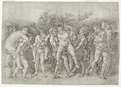 Silenus ile Bacchanal by Andrea Mantegna
