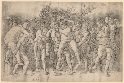 Silenus ile Bacchanal. by Andrea Mantegna