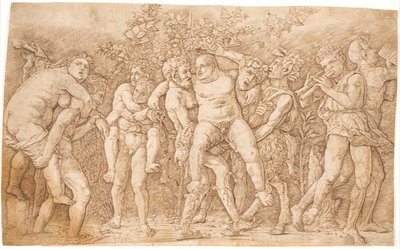 Silén ile arka kanal by Andrea Mantegna