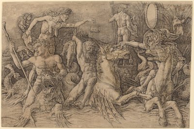 Deniz Tanrıları Savaşı [sol yarı] by Andrea Mantegna