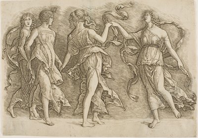 Dans Eden Dört Kadın by Andrea Mantegna