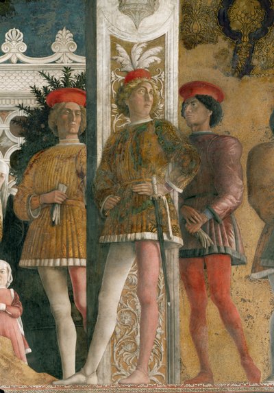 Lodovico II Gonzaga ve ailesi (fresk) by Andrea Mantegna