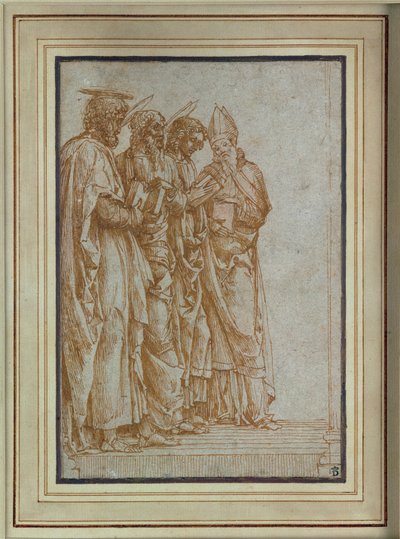 Aziz Peter, Paul, Evangelist John ve Zeno by Andrea Mantegna