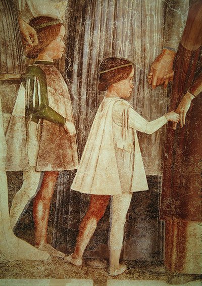 Babası Marchese Ludovico Gonzaga III ve kardeşleri tarafından karşılanan Kardinal Francesco Gonzaga