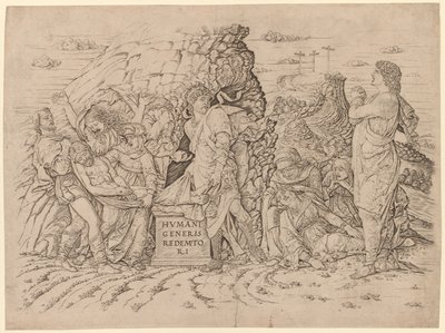 Entombment. by Andrea Mantegna