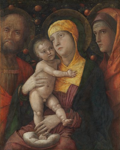 Aziz Mary Magdalen ile Kutsal Aile, yaklaşık. 1495-1500. by Andrea Mantegna