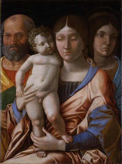 Aziz ile Kutsal Aile, 1495. by Andrea Mantegna