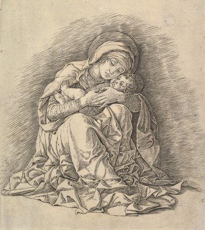 Bakire ve Çocuk, ca. 1485-91. by Andrea Mantegna
