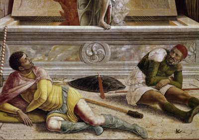 Diriliş, San Zeno sunağının predelle detayı (ahşap üzerine tempera) by Andrea Mantegna