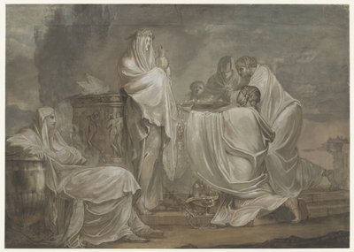 Vesta Bakireleri ile Kurban Sahnesi by Andrea Oppiani