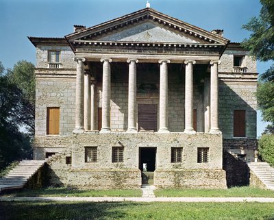 1559-60 yılında inşa edilen ana cephenin görünümü by Andrea Palladio