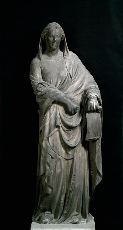 Sibyl of Tibur, çan kulesinden. mermer heykel by Andrea Pisano