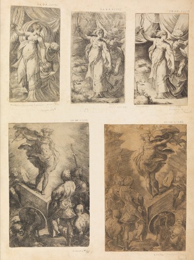 Judith, Diriliş, yak. 1540-43 . by Andrea Schiavone