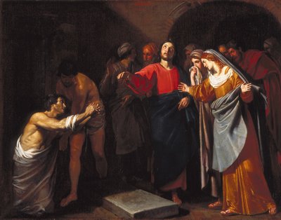 Lazarus'un Dirilişi (tuval üzerine yağlıboya) by Andrea Vaccaro