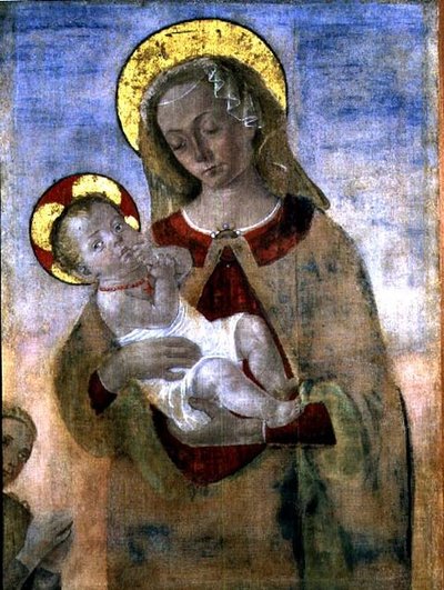 madonna ve çocuk by Andrea del (school of) Verrocchio