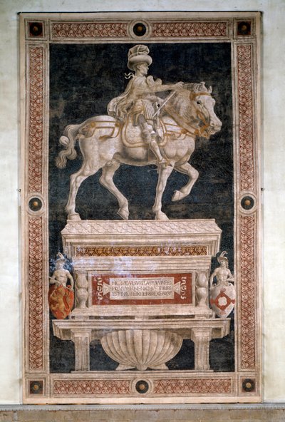Niccolo da Tolentino için Binicilik Anıtı (müstakil fresk by Andrea del Castagno