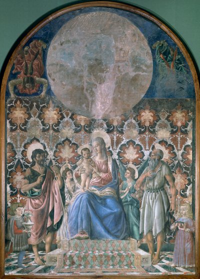 Madonna ve Meleklerle Çocuk, c1443 by Andrea del Castagno