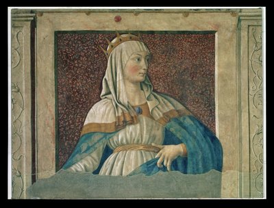 Ünlü erkek ve kadınlardan oluşan Villa Carducci serisinden Kraliçe Esther, c.1450 by Andrea del Castagno