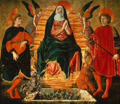 Meryem ve Azizler Julian ve Miniato'nun Göğe Kabulü, Andrea del Castagno (yaklaşık 1421-1457) by Andrea del Castagno