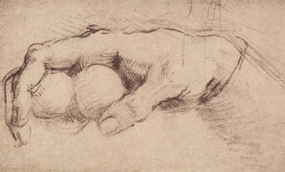 Bir el; resim çizme by Andrea del Sarto