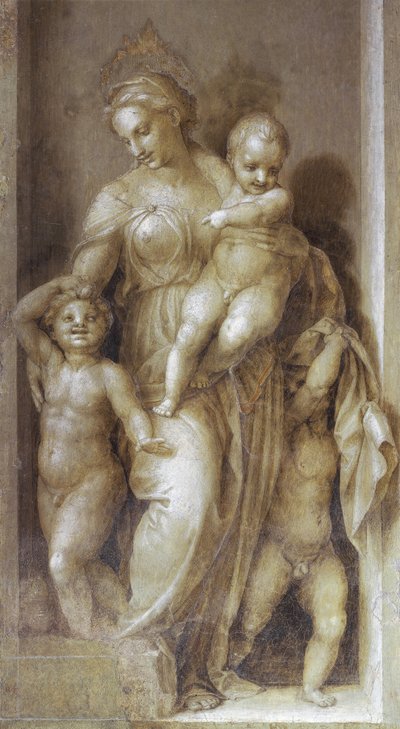 Hayır Kurumu - Fresk by Andrea del Sarto