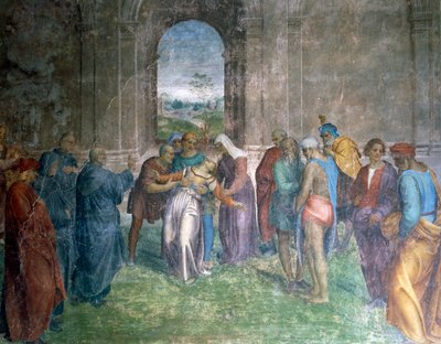 Ele Geçirilmiş Kadının İyileştirilmesi, Andrea del Sarto by Andrea del Sarto