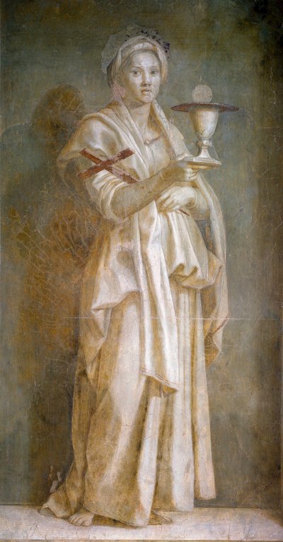 La Faith Fresco, Andrea del Sarto (1486-1531) 1522 Dim.194x110 cm Floransa, Chiostro dello Scalzo by Andrea del Sarto