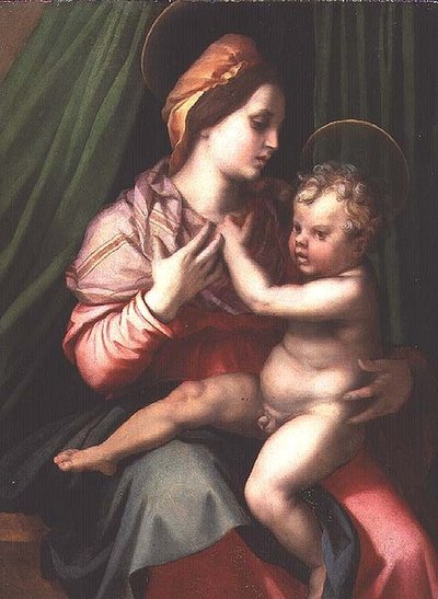 Madonna ve Çocuk (panel) by Andrea del Sarto