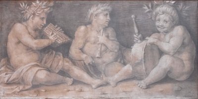 Klasik tarzdaki figürlerle sahne by Andrea del Sarto