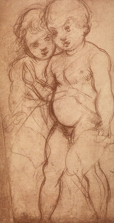 İki melek çalışması; Andrea del Sarto
