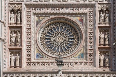 Gül penceresi, Santa Maria Assunta Katedrali, Orvieto, Umbria, İtalya by Andrea di Cione Orcagna