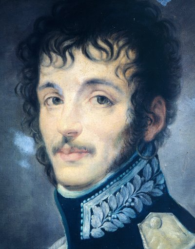 İtalyan Ordusu Kraliyet Muhafızları Üniformalı Kont Teodoro Lechi, Andrea Appiani, detay by Andrea the Elder Appiani