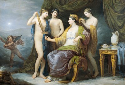 Andrea Appiani (1754-1817), tuval üzerine yağlı boya, Graces tarafından Juno banyosu veya Juno kıyafeti by Andrea the Elder Appiani