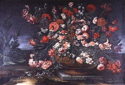 Çiçeklerin Natürmort by Andrea the Elder Scacciati
