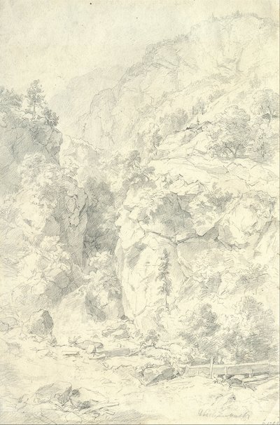 Dağlık Manzara by Andreas Achenbach