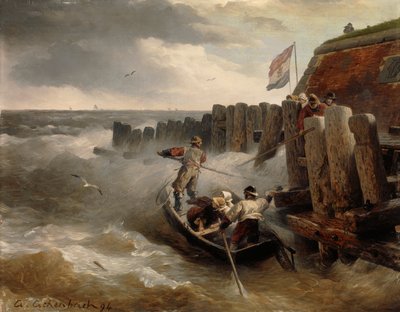 deniz manzarası, 1894 by Andreas Achenbach