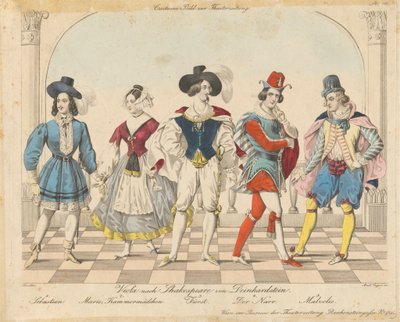 Deinhardstein'dan Shakespeare'den sonra Viola - Theatrezeitung için kostüm resmi by Andreas Geiger