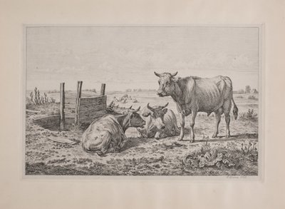 Bir boğa ve iki inek by Andreas Peter Madsen