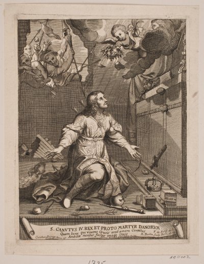 Knud the Holy, acı çeken Şehitlik by Andreas Reinhardt