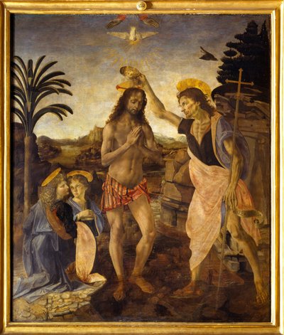 Mesih'in Vaftizi by Andreea & Vinci Leonardo da (1452 1519) Verrocchio