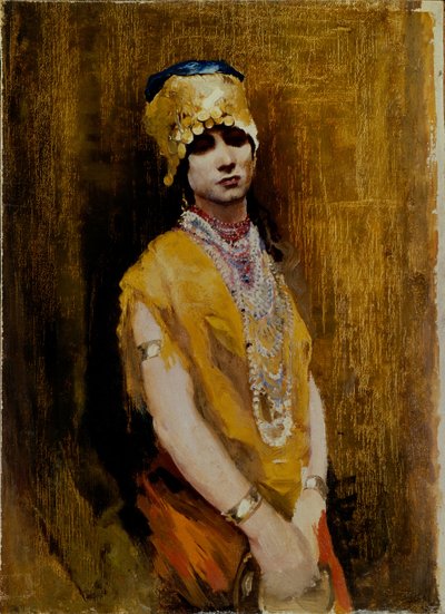 Bir dansçı, 19. yüzyılın sonu. by Andrei Petrovich Ryabushkin