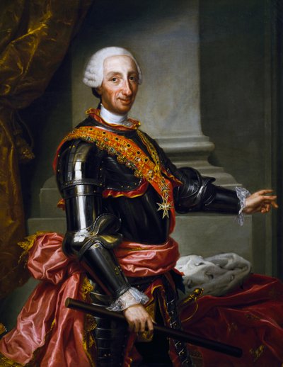 Portrait of Charles III of Bourbon (oil on canvas) by Andrés de la Calleja