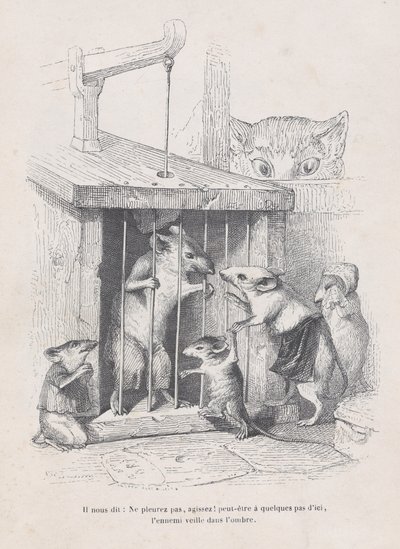 Bize diyor ki: ağlama, Act! Hayvanların Özel ve Kamusal Yaşamından Sahnelerden..., yakl. 1837-47. by Andrew Best Leloir