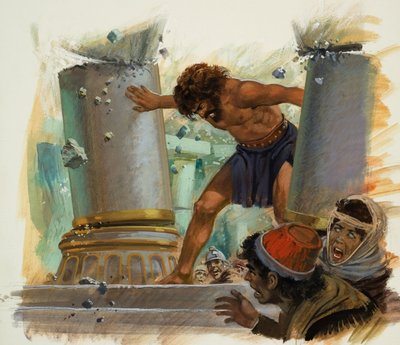 Samson (kağıt üzerine guaj) by Andrew Howat