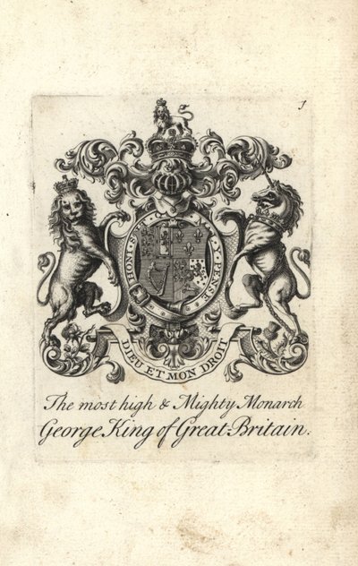 En yüksek ve güçlü hükümdar Büyük Britanya Kralı I. George